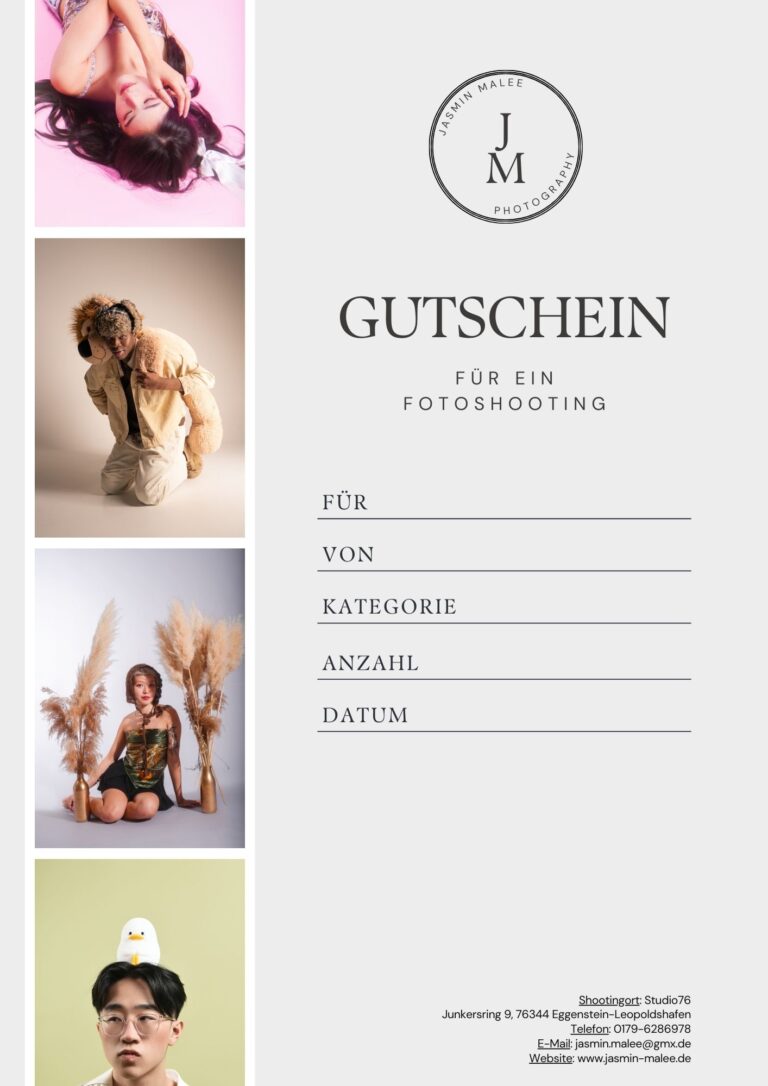Grau Neutral Modern Elegant Business Fotografie Gutschein 1 1 768x1086